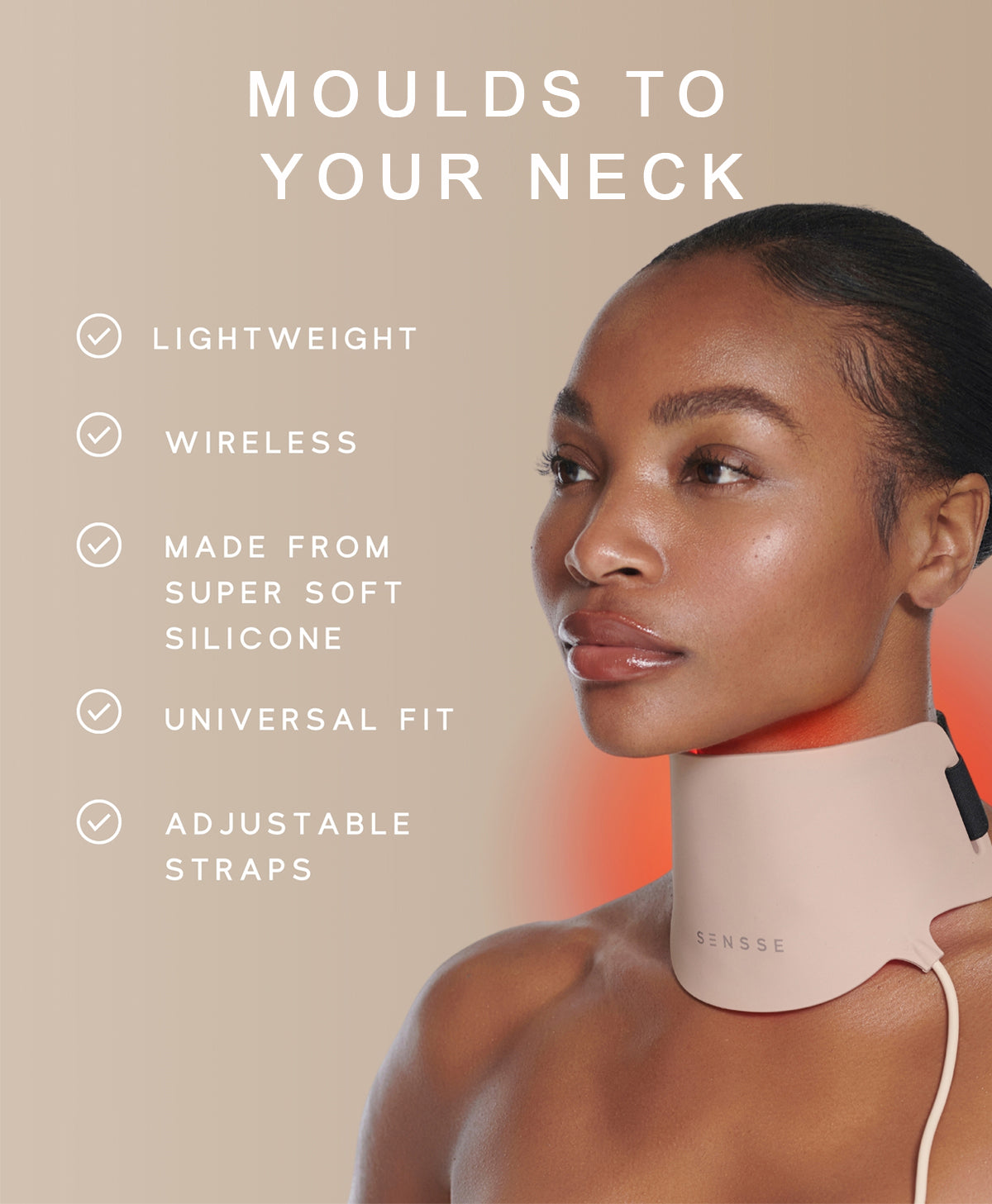 Silhouette LED Neck Mask