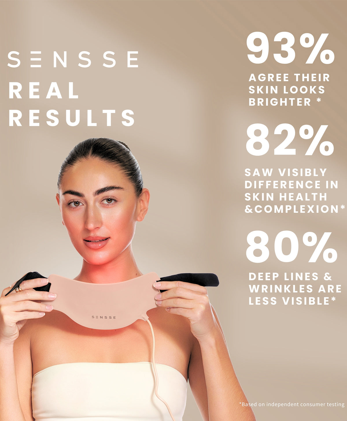 Silhouette LED Neck Mask