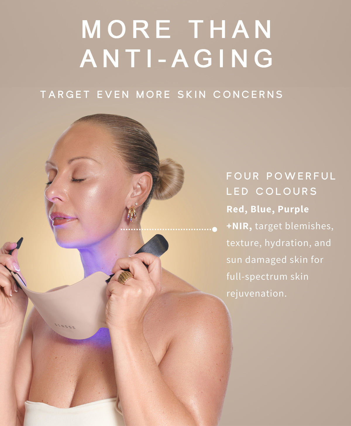 Silhouette LED Neck Mask
