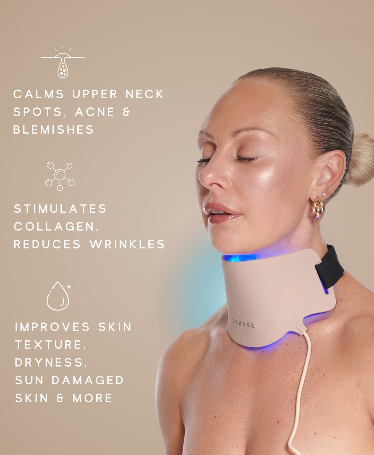Silhouette LED Neck Mask