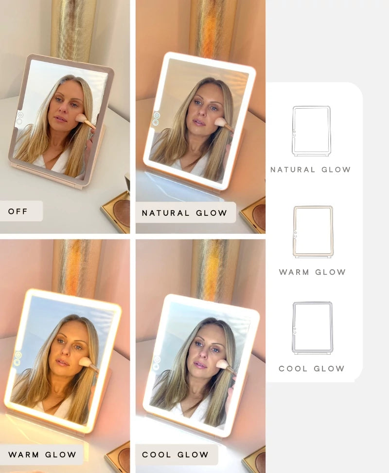 Glow Up LED Mirror (Warm Grey)