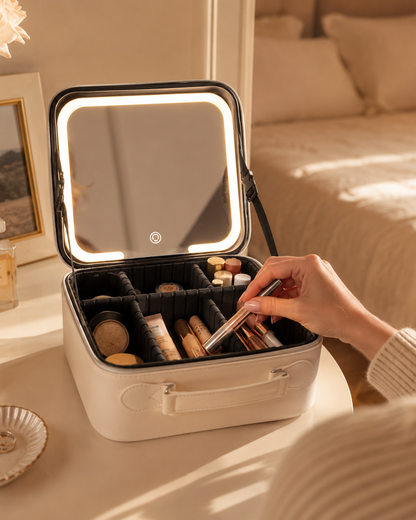 2-in-1 Illuminated Beauty Travel Case
