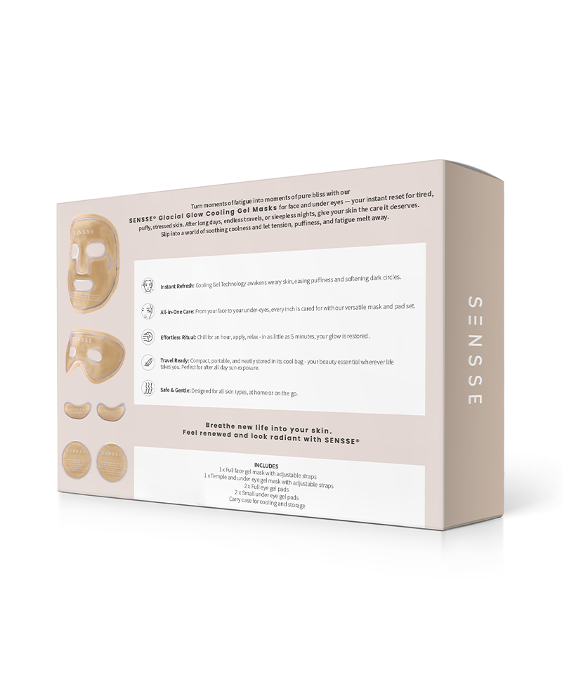 Glacial Glow Face and Eye Cooling Masks