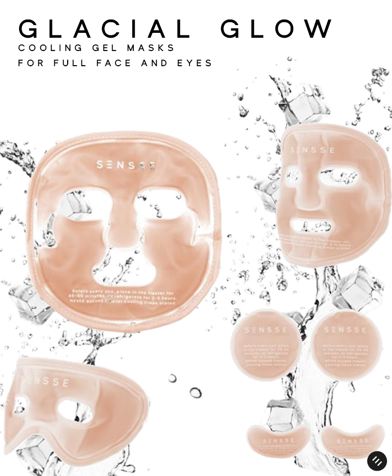 Glacial Glow Face and Eye Cooling Masks