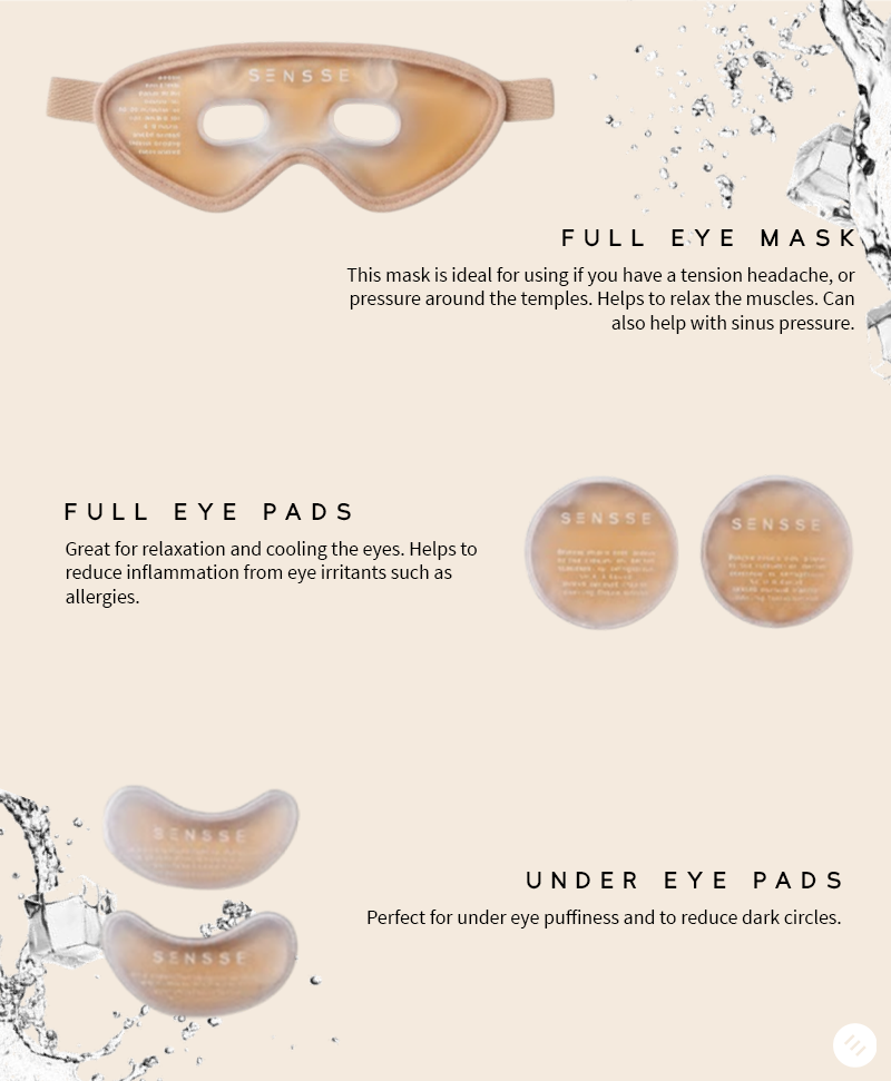 Glacial Glow Face and Eye Cooling Masks
